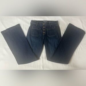 Ariat Women's Slim Trouser 31L Button fly Jean